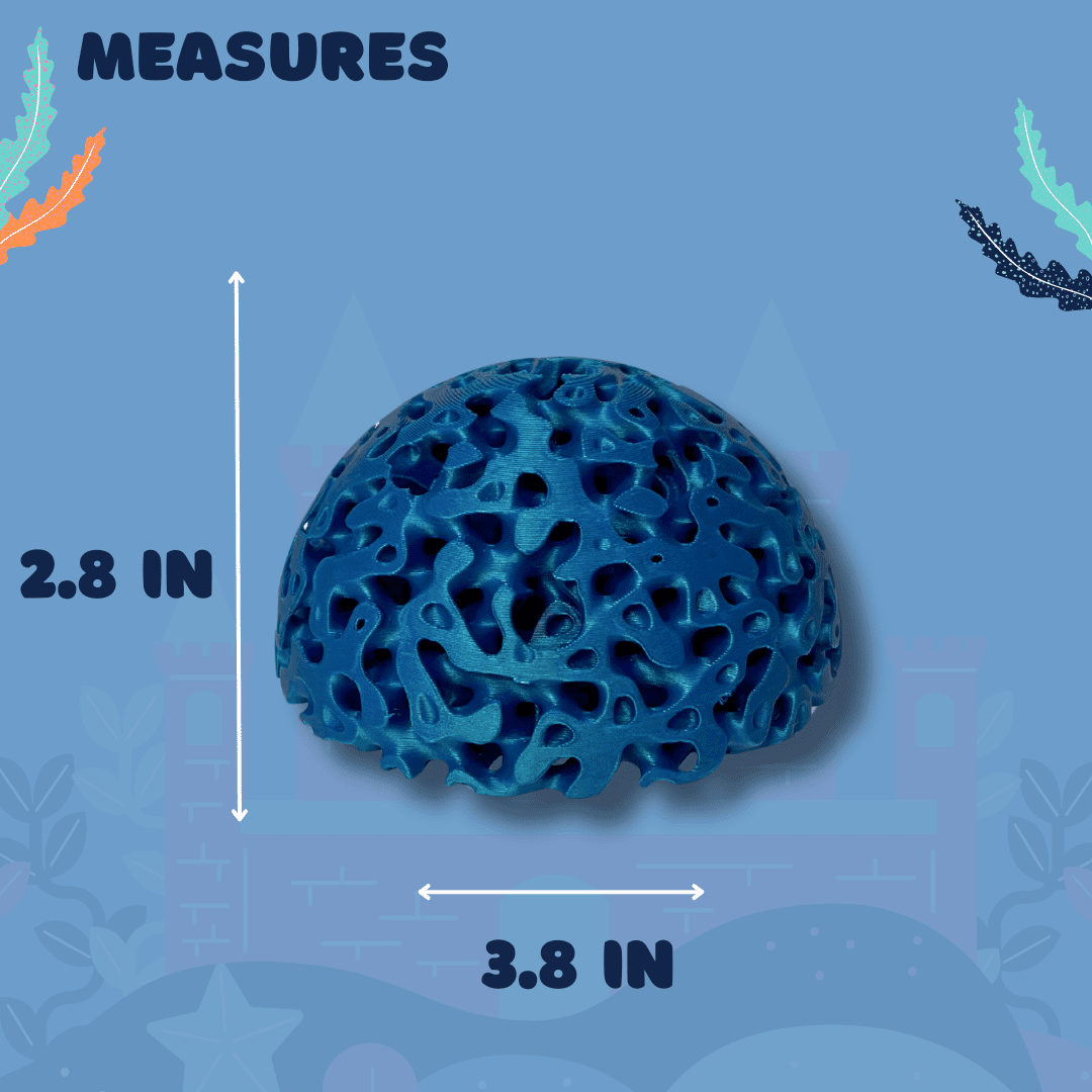 Aquarium Dome Coral Frag Stand | Coral Reef Replica Frag Stand Base for Growing Coral | Displays Multiple Frags