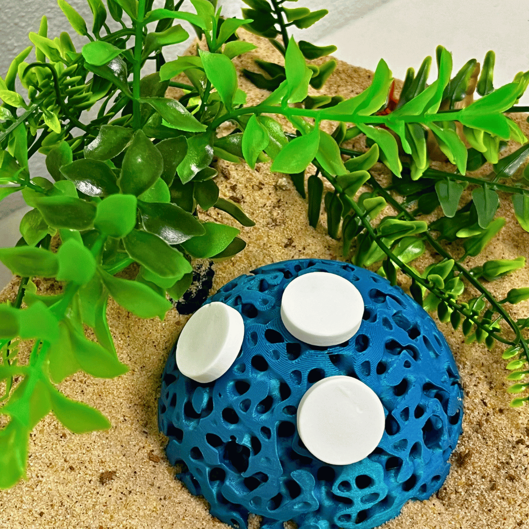 Aquarium Dome Coral Frag Stand | Coral Reef Replica Frag Stand Base for Growing Coral | Displays Multiple Frags
