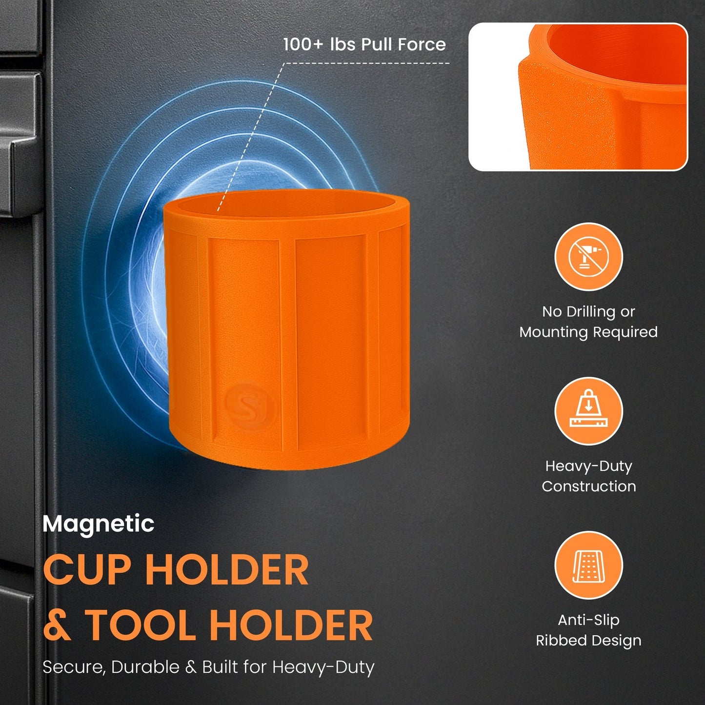 SoftJaw Extreme Magnetic Cupholder & Tool Holder