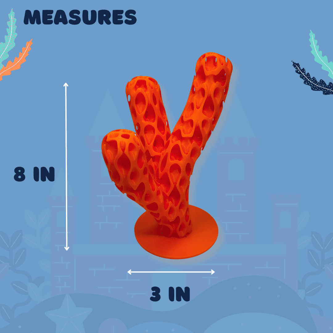 Aquatic Branch Haven – Lattice Coral Reef Branch Decor for Fish, Shrimp, & Aquatic Pets