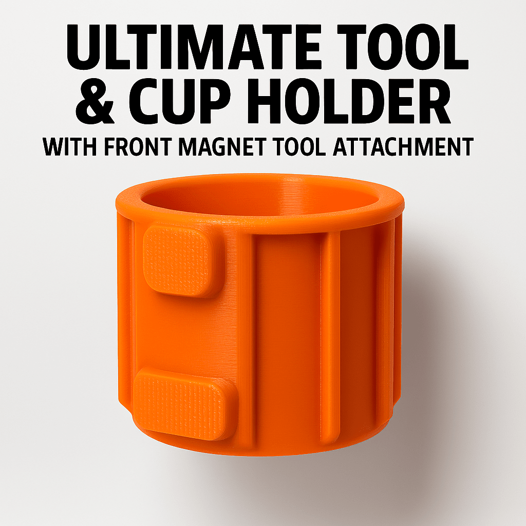 SoftJaw Ultimate Tool Holder & Cup Holder with Magnetic Front Tool Attachment Holder