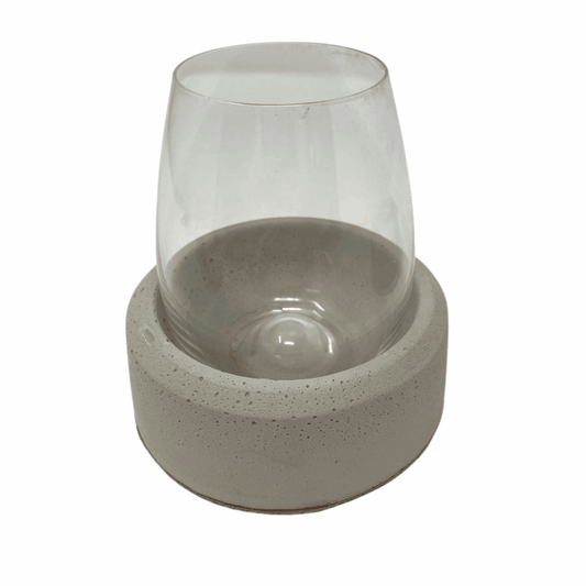 Concrete Stemless Wine Glass Holder & Chiller - Prevents Wine from Tipping Over - Store in Freezer to Keep Wine Chilled