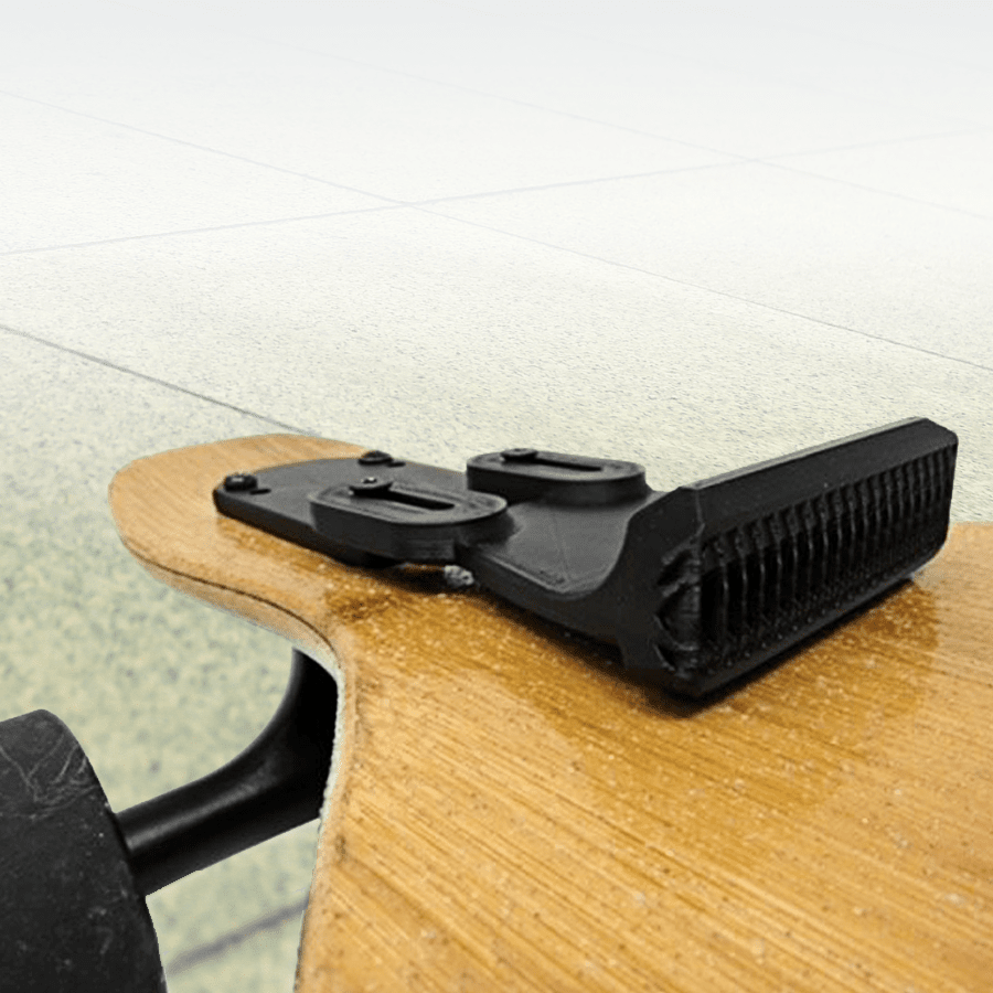 Low Profile Longboard or E-Skateboard Foot Stop - Improved Traction, Balance, and Control for Longboards or E-Skates - Greater Control Going Down Hills, Making Turns, and Maintaining Balance