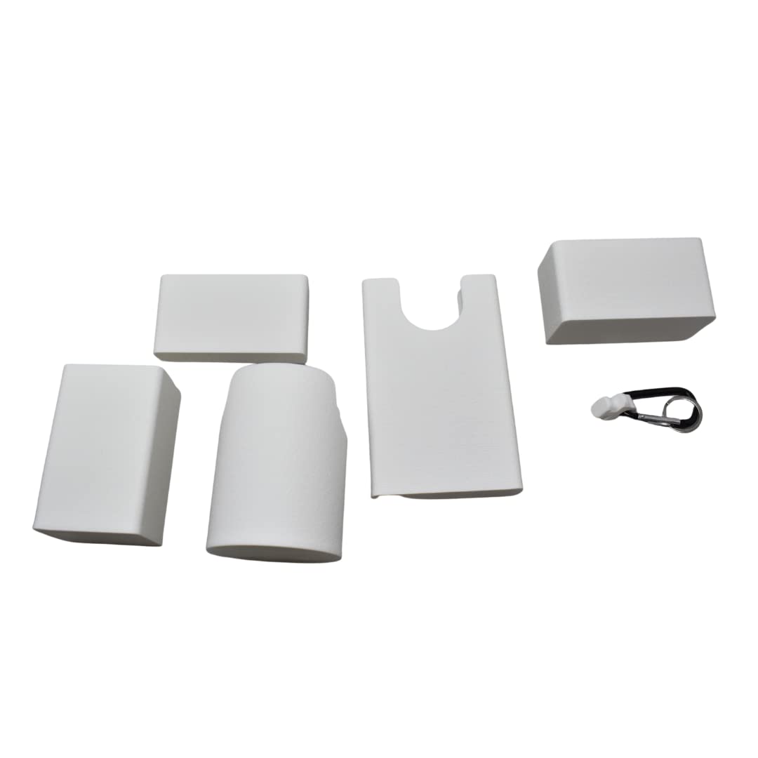 BAGLETS - The Ultimate Bundle - For Bogg Bags & Other Totes - Tote Bag Accessories - Phone Case Holder, Key & Wallet Holder, Carabiner Key Holder, Bottle Holder Accessory & Sunglasses Holder - White