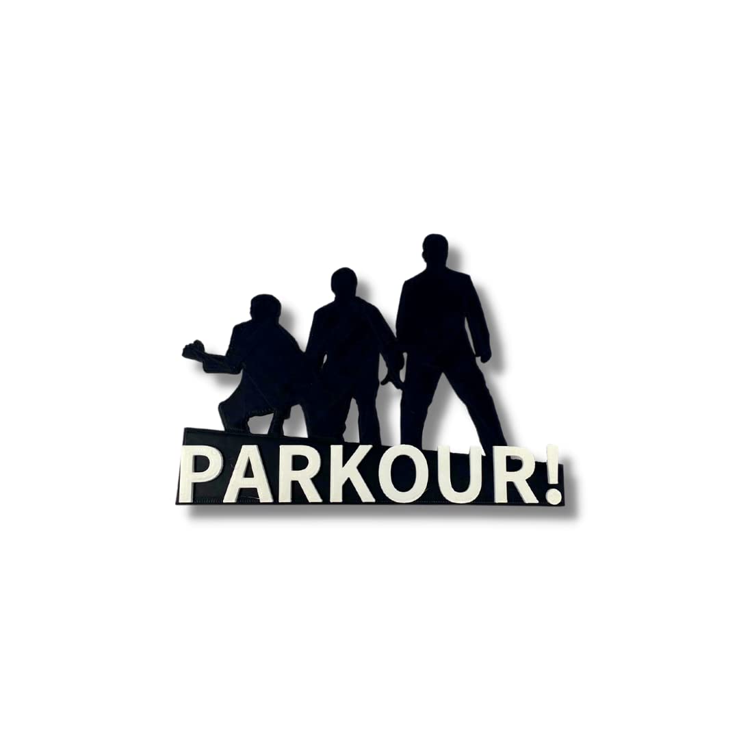 Dunder Mifflin Parkour Fridge Magnet - Perfect for Fans of The Office - with Raised 3D Lettering - Made in The USA