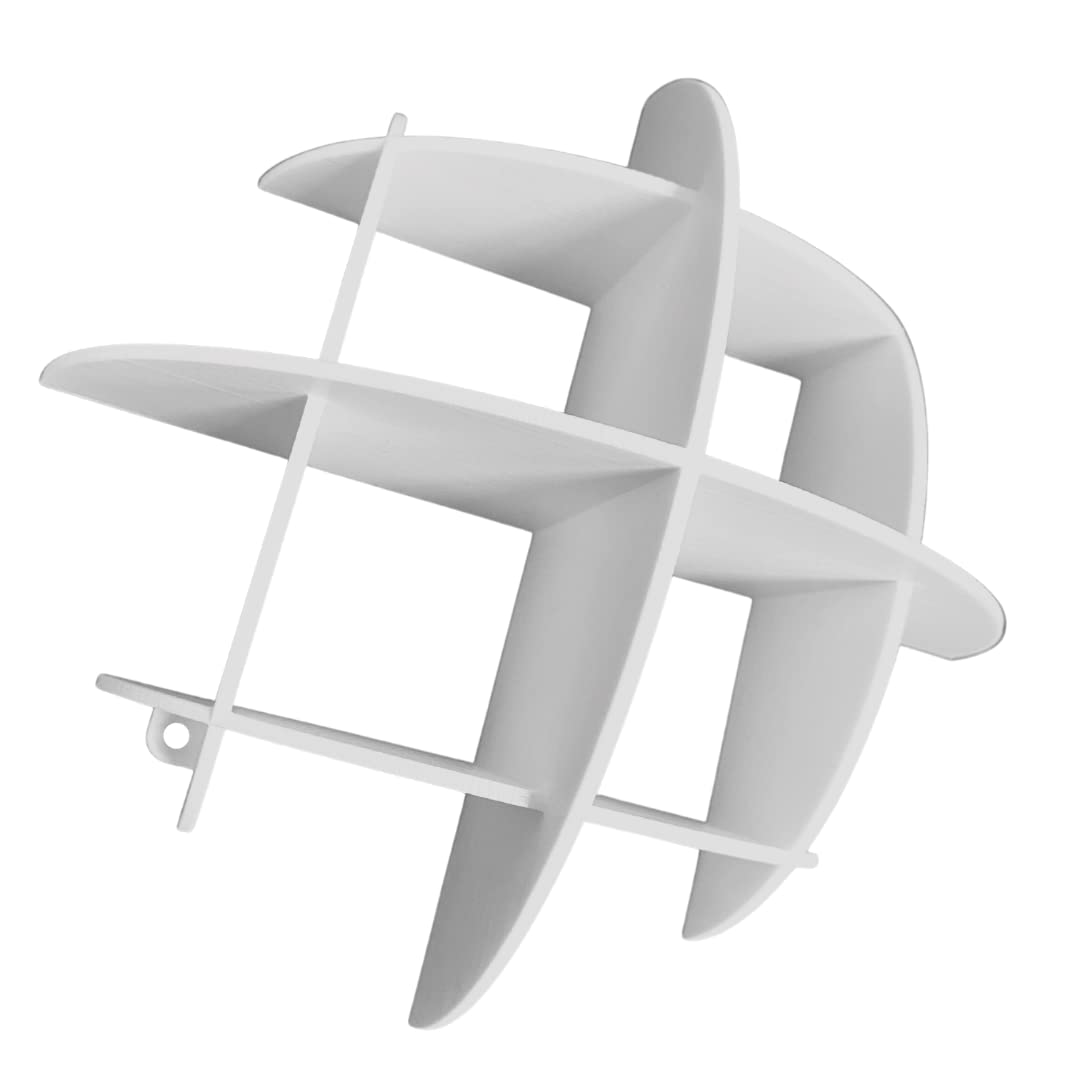 FRESHe Mini Wall Stand Display & Organizer - Display Small Collectible Items in Your Home or Office - White