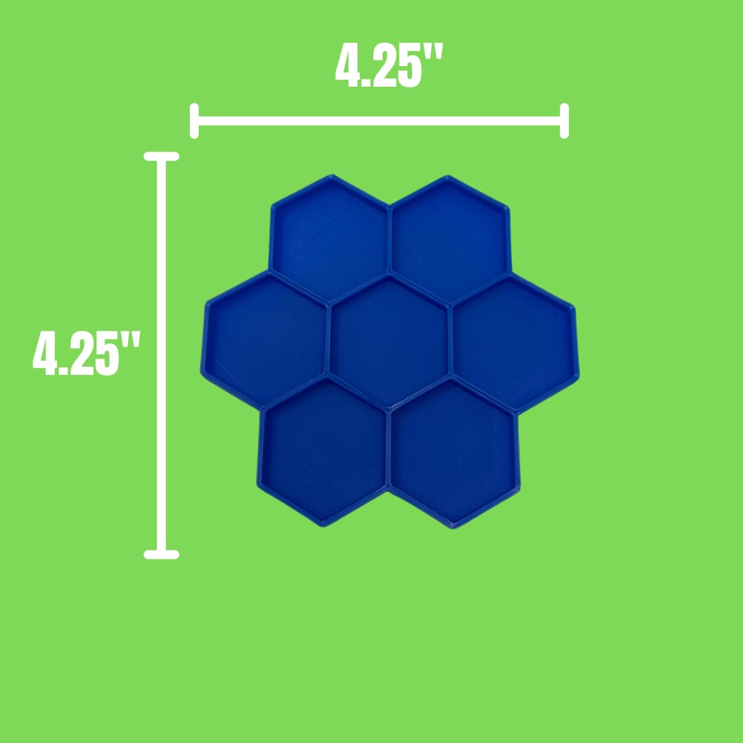 Hermit Crab Feeder Dish | 7 Tray Dish for Crab or Snail Feeding | Mix & Match Crab Food | Made in USA