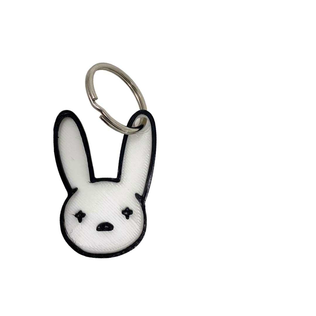 Bad Bunny Glow in the Dark Keychain