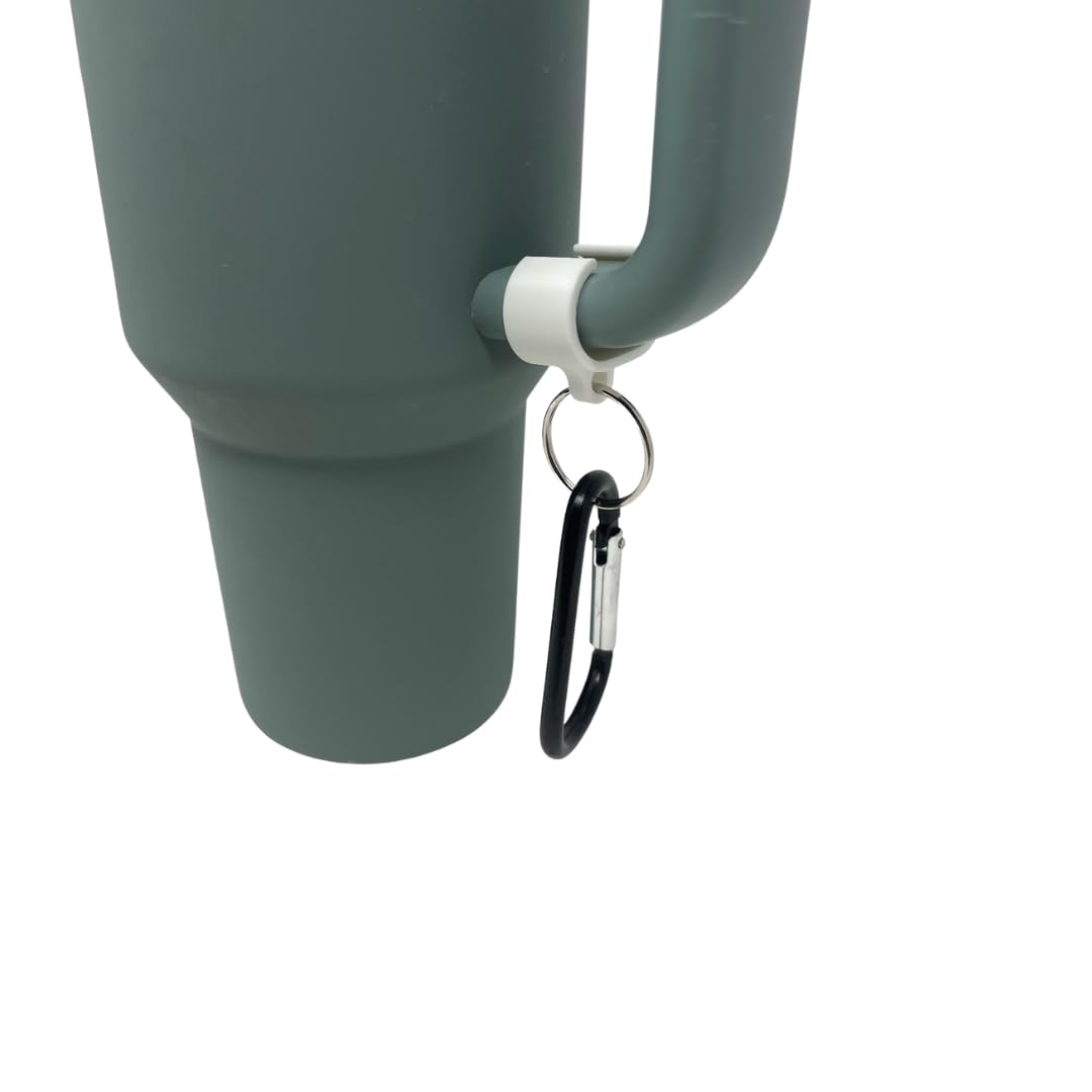 Carabiner Clip Attachment Compatible with Stanley 40 oz Tumblers | Carabiner & Keychain Attachment for Holding Keys, Wallets, or Other Accessories | Made in USA