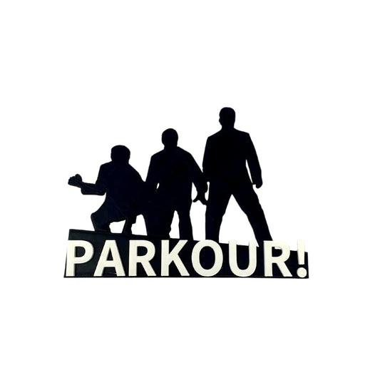 Dunder Mifflin Parkour Fridge Magnet - Perfect for Fans of The Office - with Raised 3D Lettering - Made in The USA