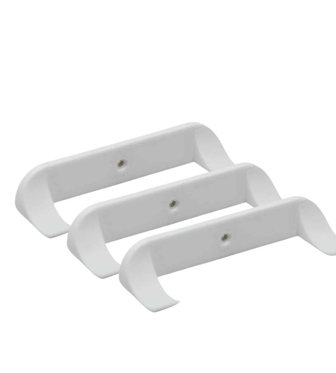 Low Profile Collectible Car Display Wall Mount | Compatible with Lego Car Models | Display Cars by Wheel on Wall | Made in USA White 3-Pack