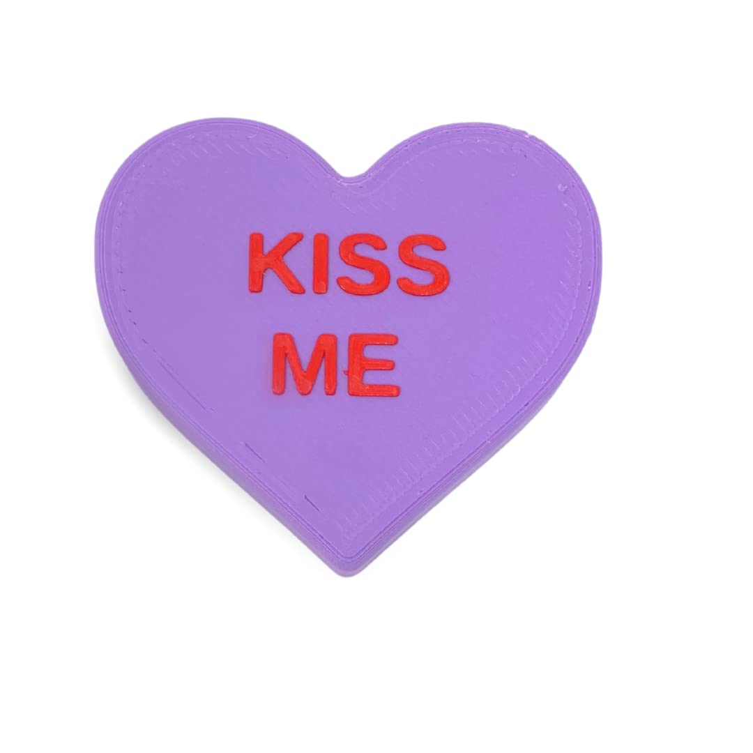 Replica Candy Love Heart Fridge Magnet - Perfect Cute Decoration for Valentines Day or Anniversaries for Wife or Girlfriend - Made in USA!