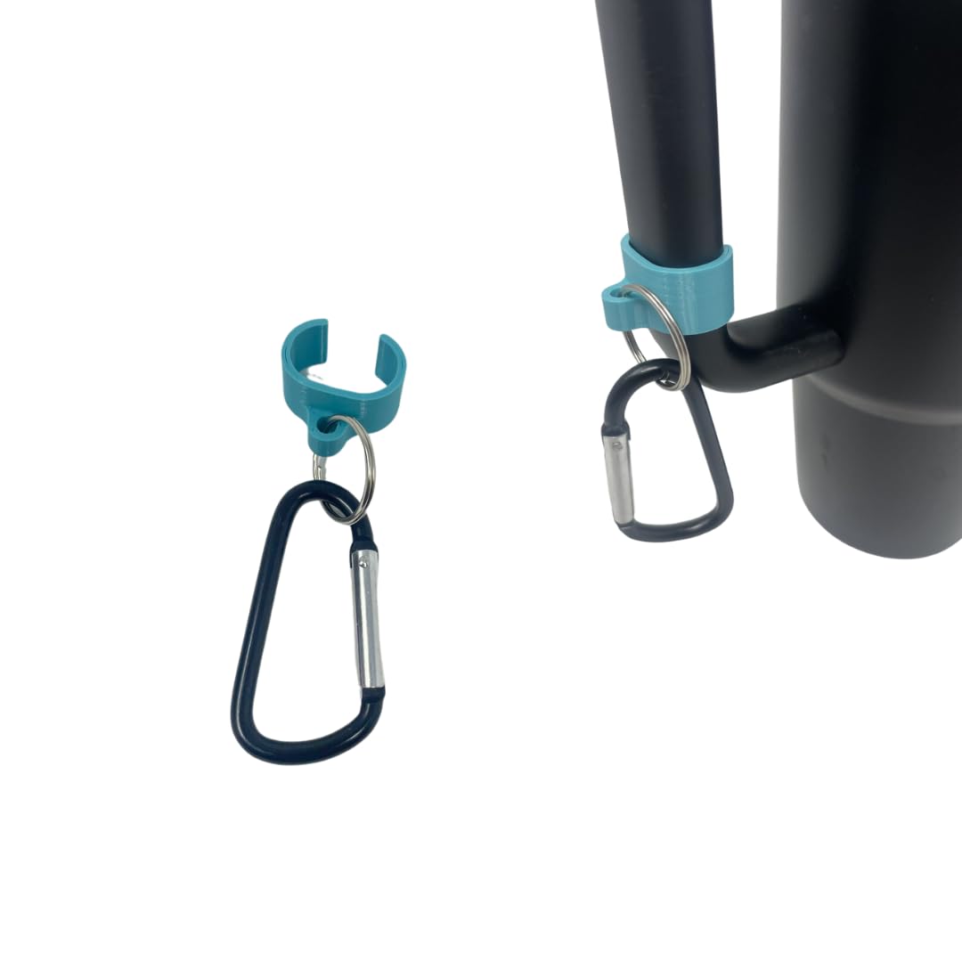 Carabiner Clip Attachment Compatible with Stanley H2.0 40 oz Tumblers | Carabiner & Keychain Attachment for Holding Keys, Wallets, or Other Accessories | Made in USA