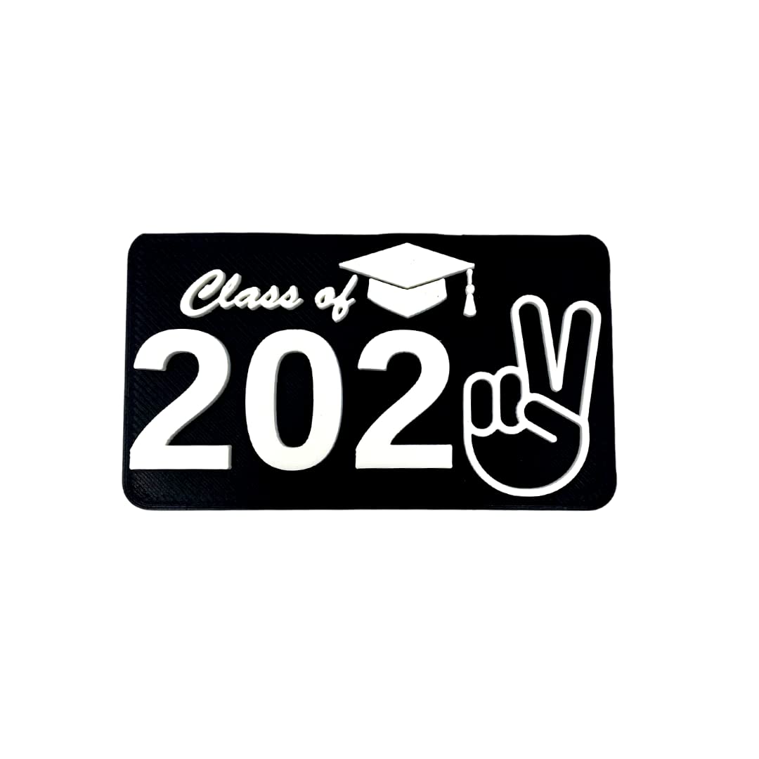 Class of 2022 Graduation Fridge or Locker Magnet - Perfect Decoration to Celebrate Graduation - Black & White