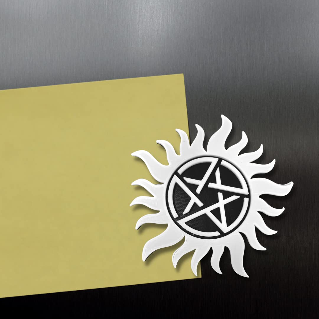 Supernatural Black & White Fridge Magnet - Supernatural Merchandise Perfect for Fans of the Show