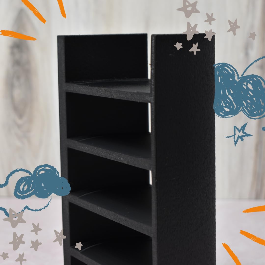 Lid Organizer Compatible With Stanley Cup Lids | 5 Lid Organizer for Cabinets or Kitchen Counter | Includes Straws Storage | Made in USA