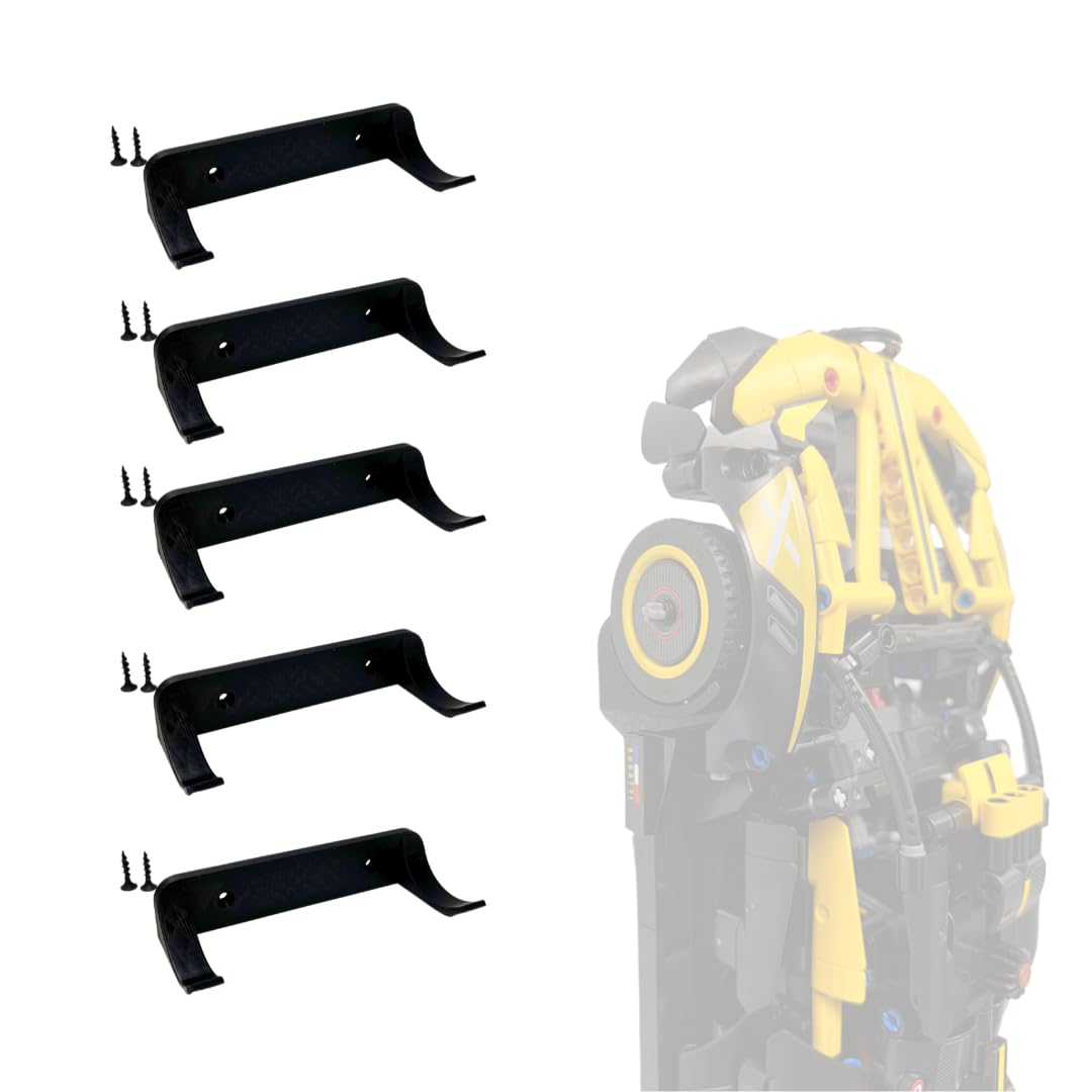 Vertical Collectible Car Wall Display Mount Compatible with Lego Technic Series Racecars | Display Car Collection by Wheels on Wall | Made in USA Compatible with Lego Technic Series