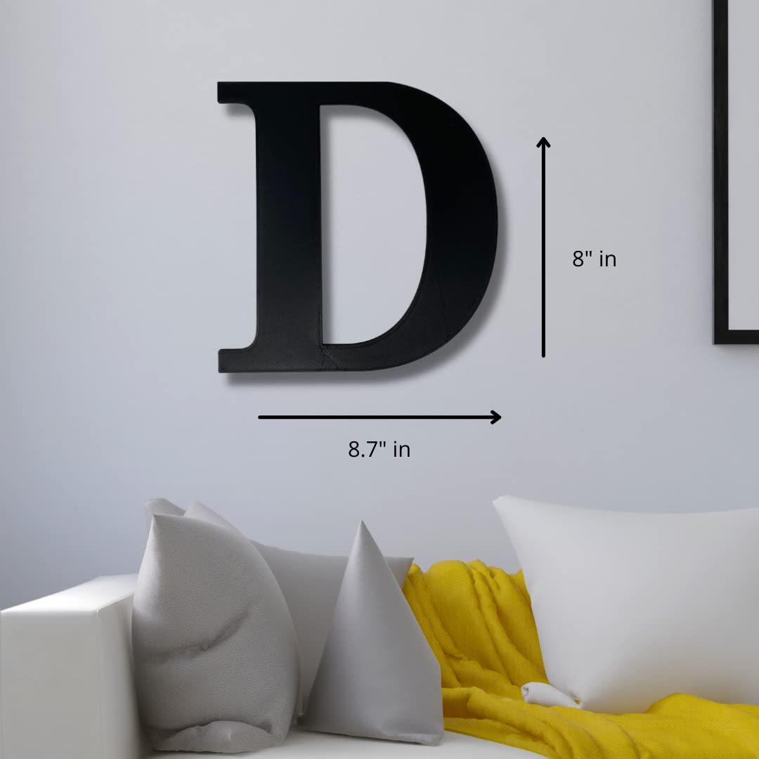 Alphabet Wall Sign Lettering - Decorative 3D Printed Home Sign - Personalize your Living Room and Bedroom Wall - Letter Symbol Wall Decor