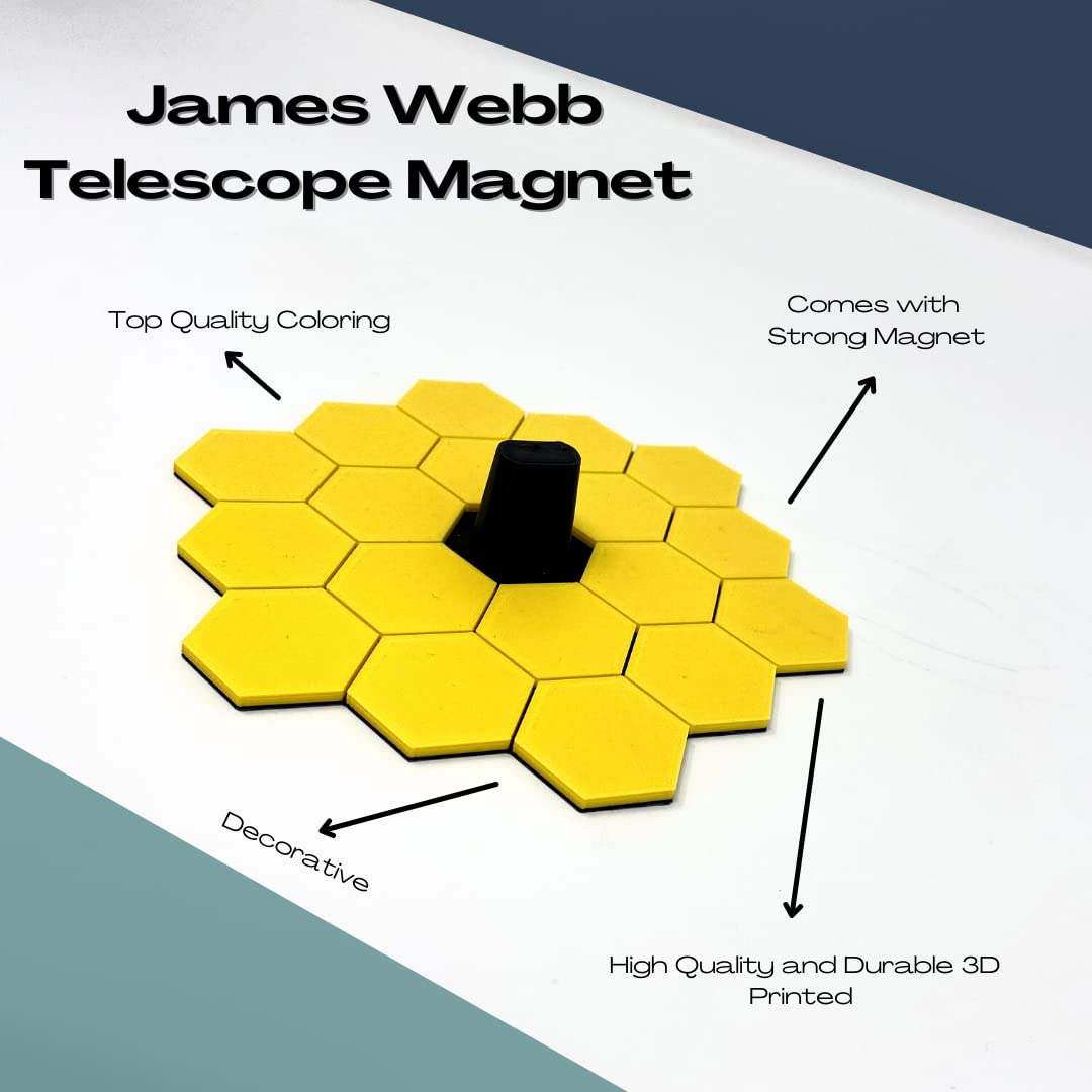 James Webb Telescope Magnet - for Space, Satellite, Science and Telescope Admirers - Collectors