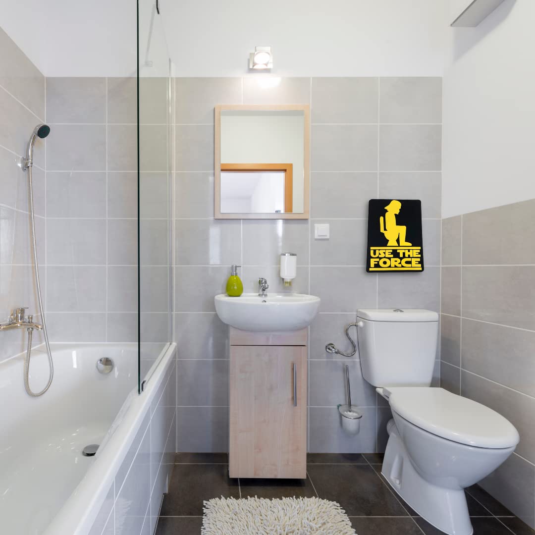 Use The Force Bathroom Sign - Funny Bathroom Signs