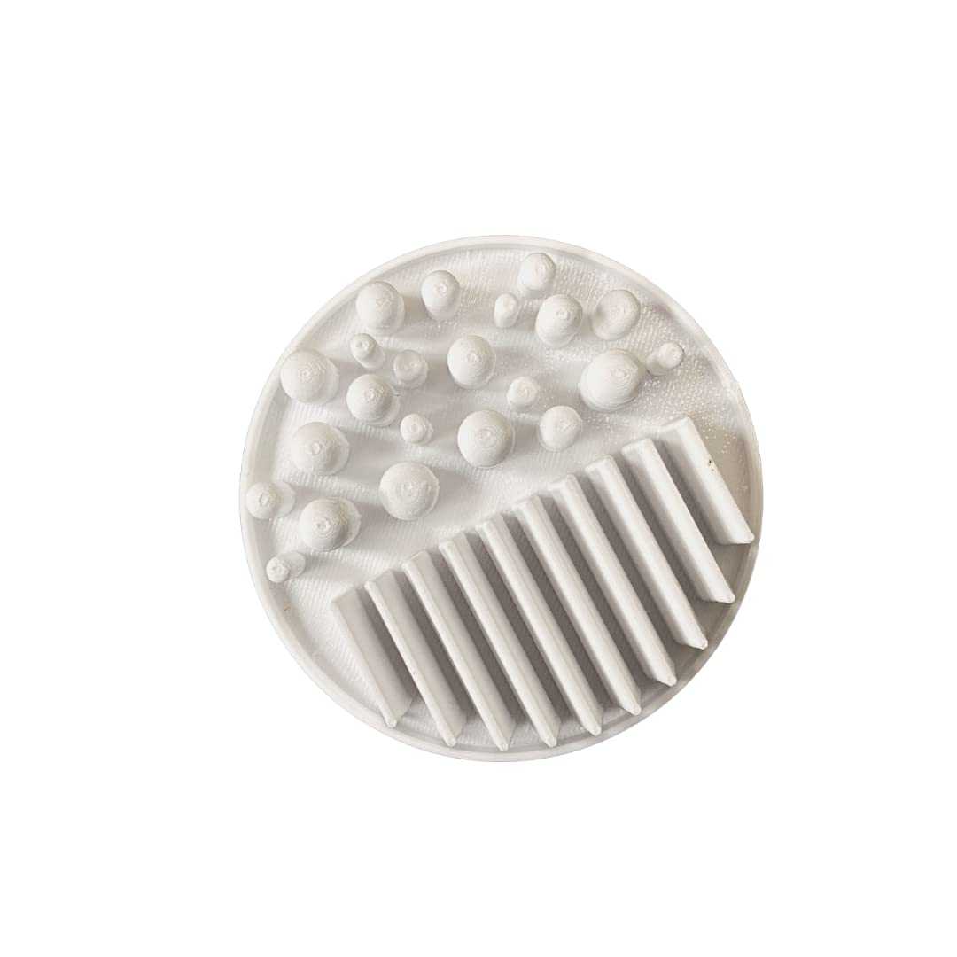 FRESHe Mini Paint Plate Paintbrush Cleaner Disc 2-Pack - Drop in a Cup of Water & Keep Paint Brushes Clean - For Water-Based Mediums, Acrylic, and Watercolor - White