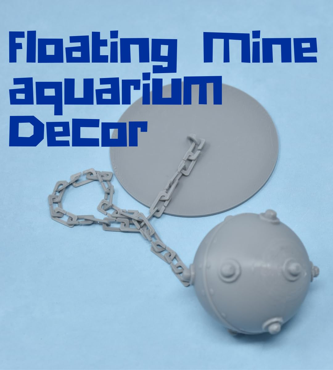 Chatelet REEFSHAPE - Aquarium Underwater Mine Decoration | Floating Mine Decor for Aquariums | WWII Mine Aquatic Ornament | Made in USA