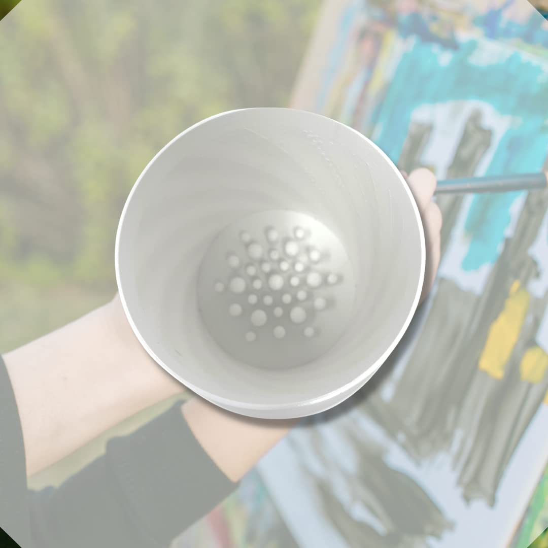FRESHe Paint Brush Cleaner Cup & Holder - Fill With Water & Keep Paint Brushes Clean & Organized - For Water-Based Mediums, Acrylic, and Watercolor