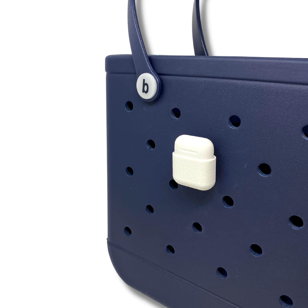 BOGLETS - Case for AirPods Charm Accessory Compatible with Bogg Bags - Keep AirPods Secure & Handy with your Tote Bag - Fits on the Inside or Outside of the Bag