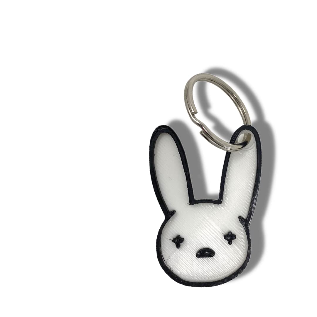 Bad Bunny Glow in the Dark Keychain