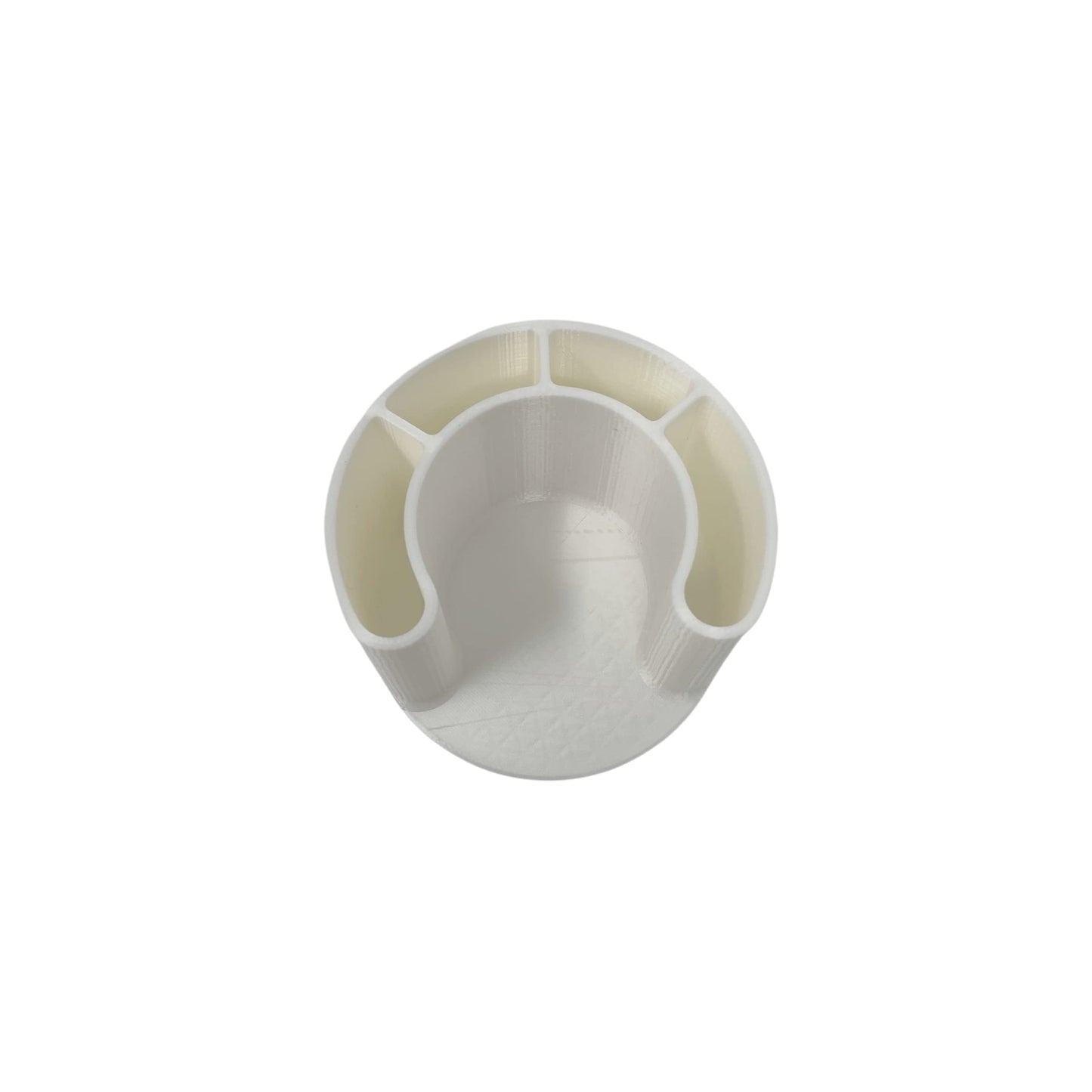 Cotton Swab Bathroom Organizer - Perfect for Qtips and Exfoliating or Cotton Pads - Convenient Access to Qtips, Cotton Swabs, and Exfoliating Pads in Your Bathroom - Clean White Finish