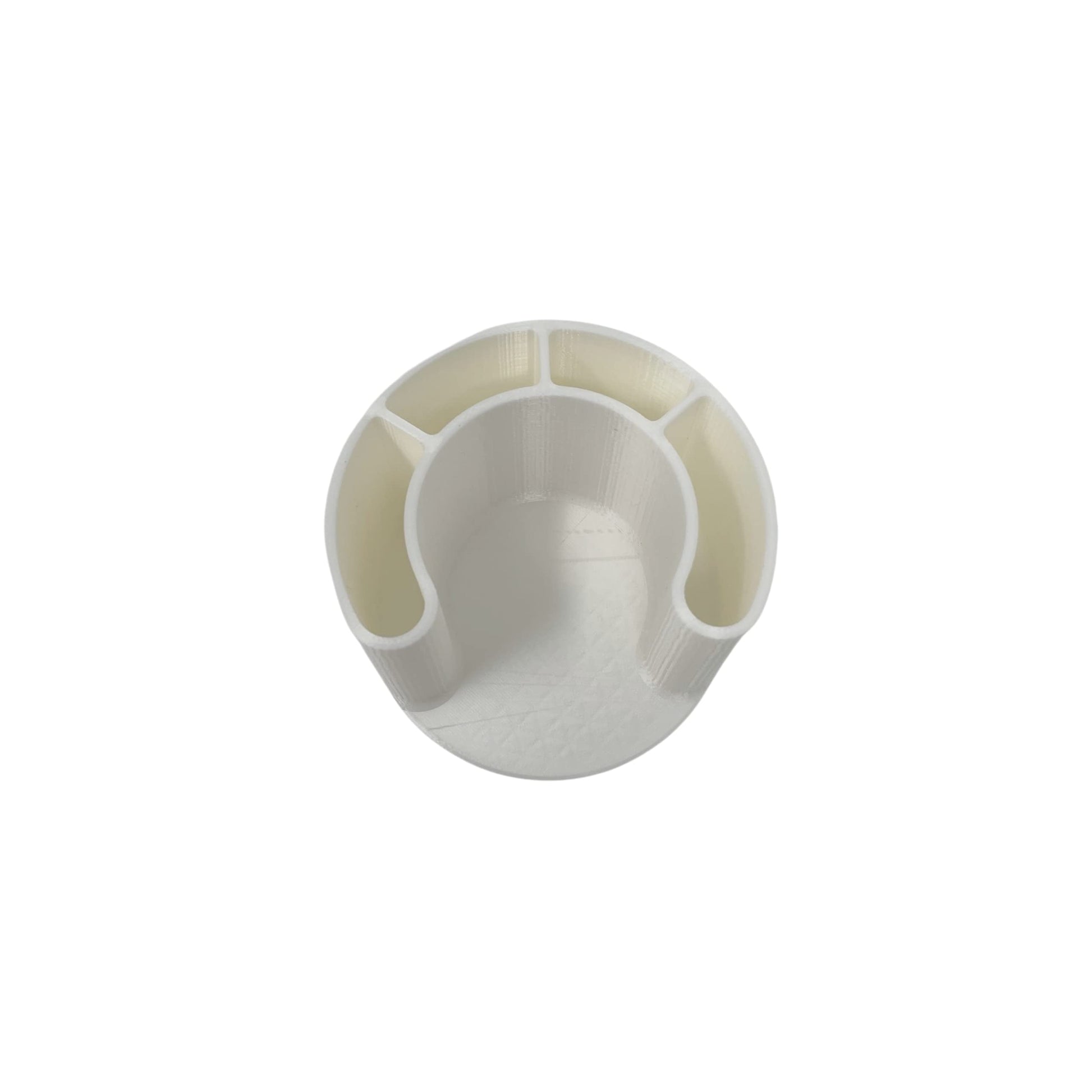 Cotton Swab Bathroom Organizer - Perfect for Qtips and Exfoliating or Cotton Pads - Convenient Access to Qtips, Cotton Swabs, and Exfoliating Pads in Your Bathroom - Clean White Finish