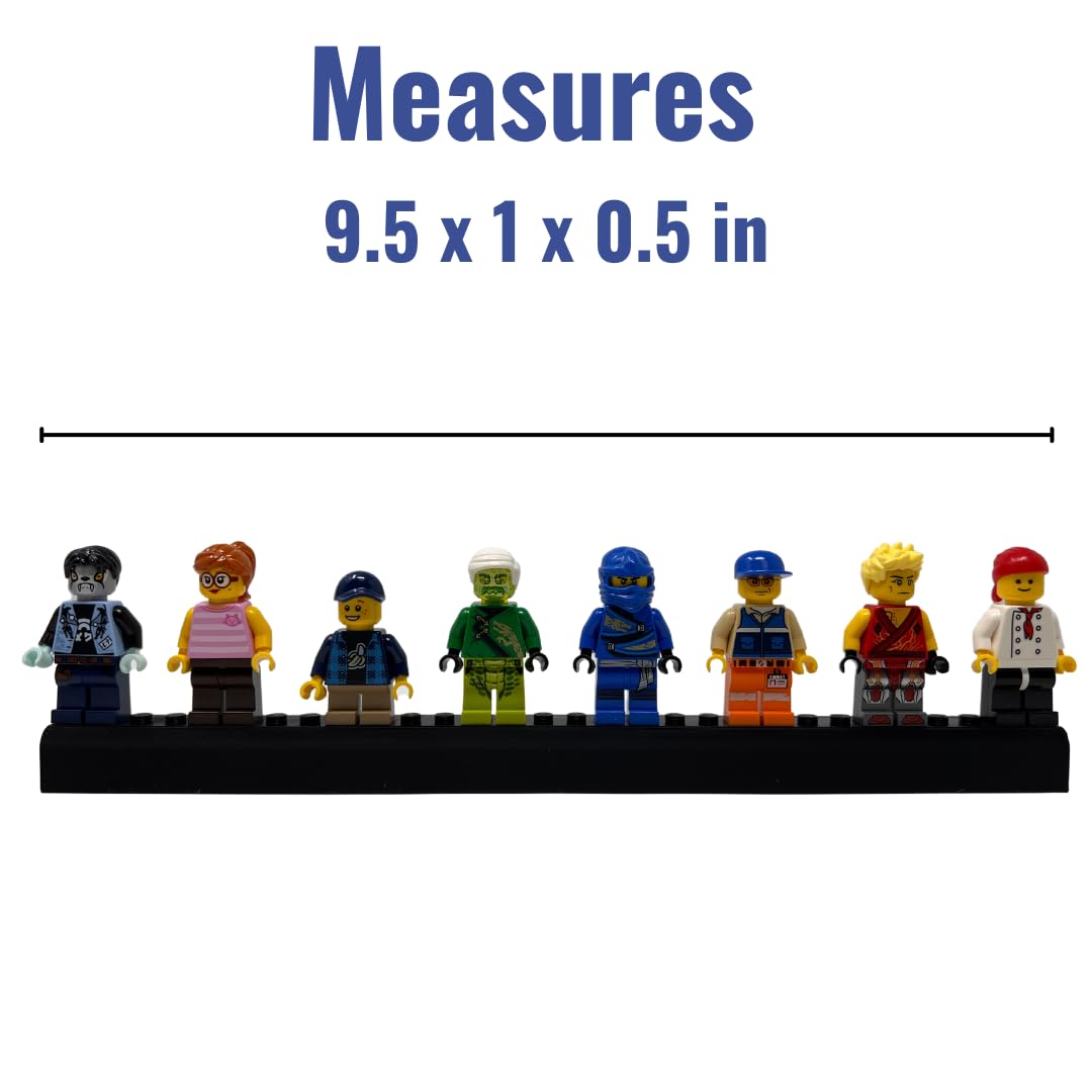 Collectibles Display Adhesive Mount Strip Compatible with Lego Minifigures | Display Figurines on Walls or Most Surfaces | Made in USA