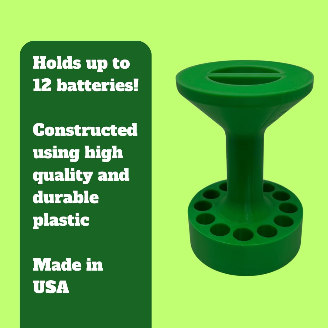 Chatelet 'Nuclear Reactor' Replica AA Battery Holder | Unique AA Battery Storage for Organization | Holds 10 AA Batteries | Made in USA