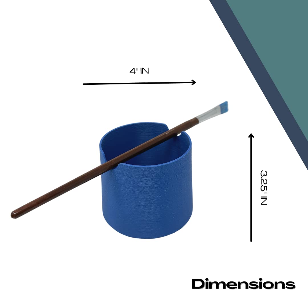 Paintbrush Holder & Cleaner Cup | Holds Paintbrush while Painting & Interior Ridges to Clean Brush | Made in USA