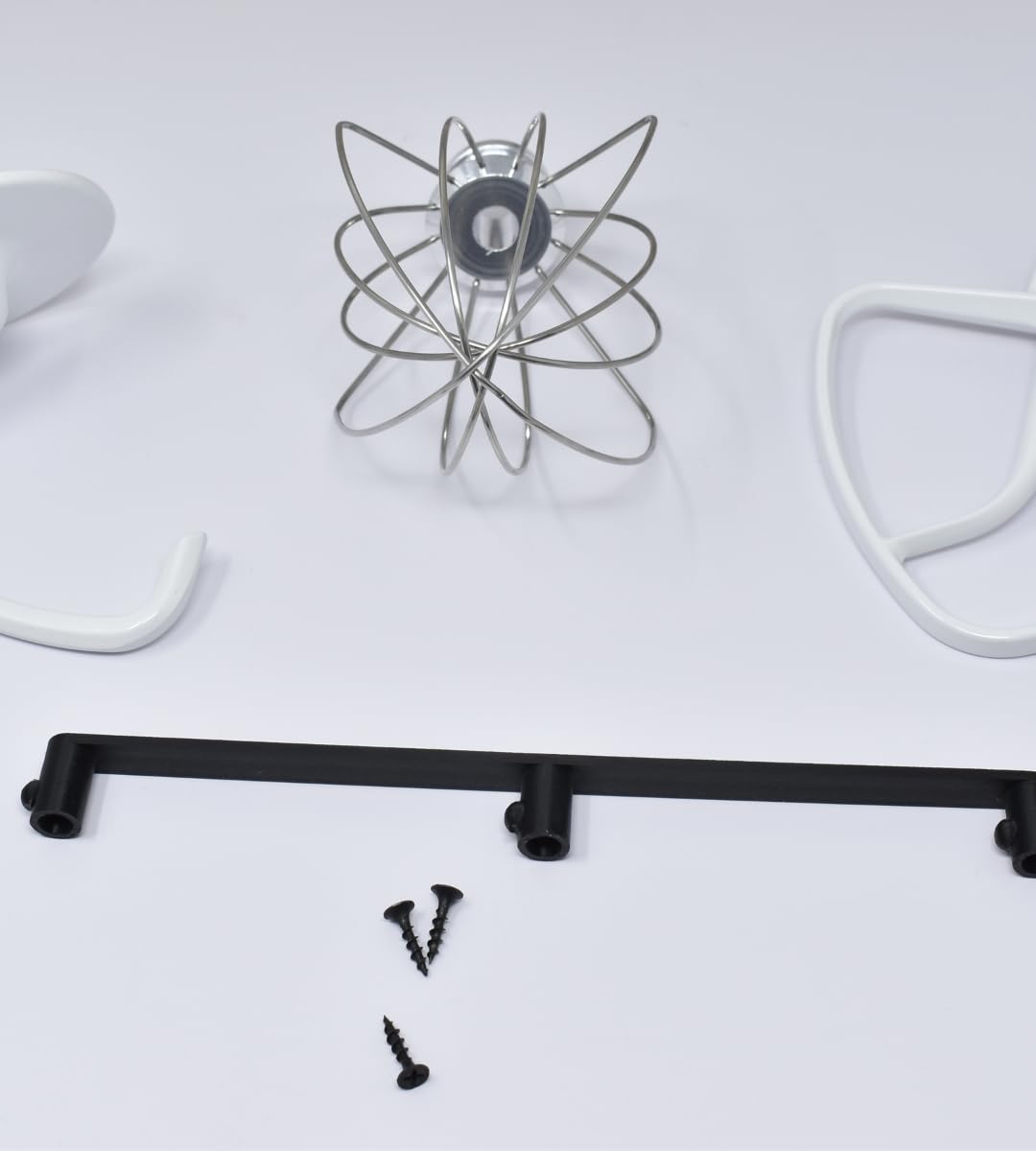 Slim Profile Mixer Organizer Mount | Compatible With All Kitchen Aid Mixer Accessories | Space Saver for Wall or Below Cabinets | Made in USA