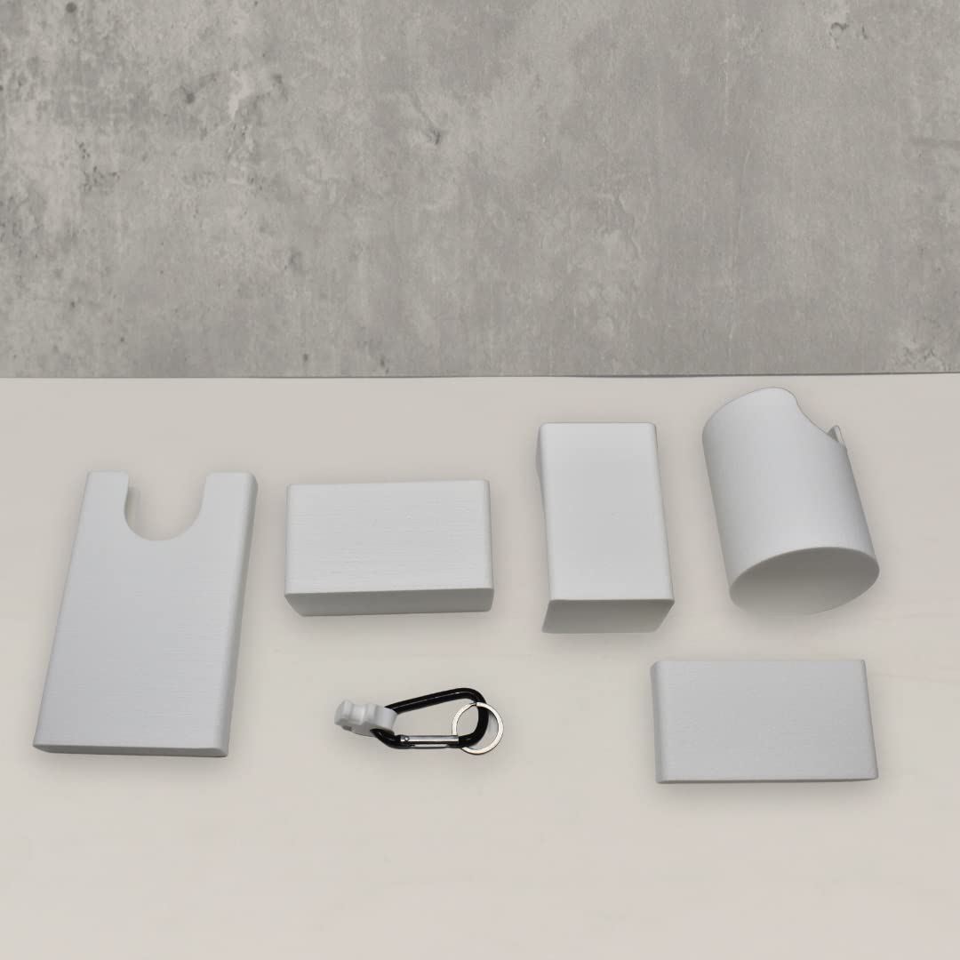 BAGLETS - The Ultimate Bundle - For Bogg Bags & Other Totes - Tote Bag Accessories - Phone Case Holder, Key & Wallet Holder, Carabiner Key Holder, Bottle Holder Accessory & Sunglasses Holder - White
