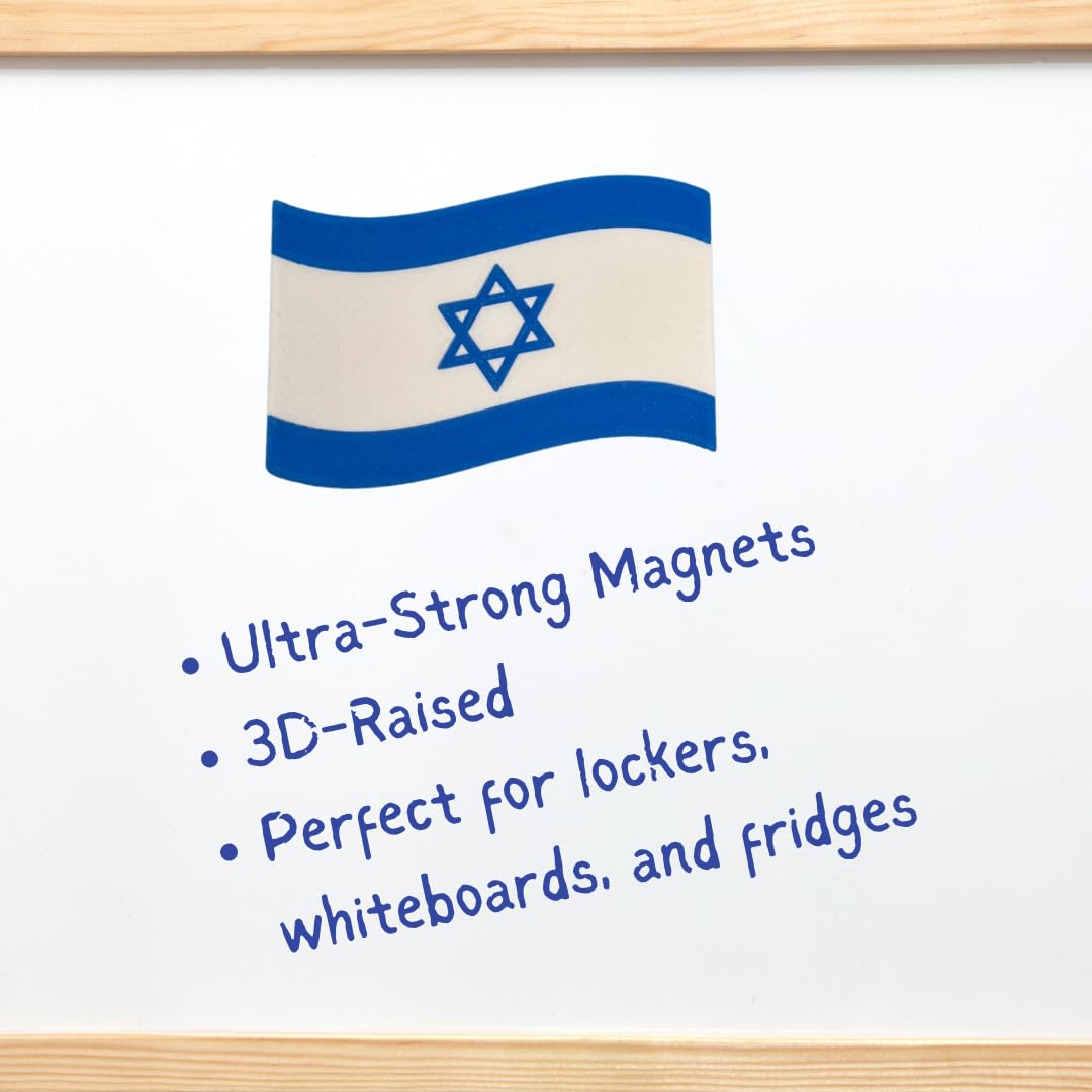 Israeli Flag Fridge Magnet | Show Support for Israel on Refrigerator | Made in USA