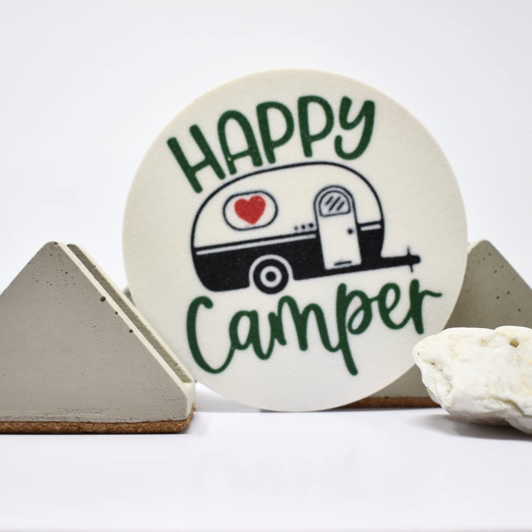 FRESHe Baglets - Happy Camper Charm - Decorative Charms for Tote Bags - Compatible with Bogg Bags, Simply Southern and other Tote Bags