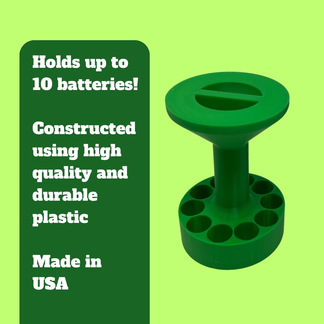 Chatelet 'Nuclear Reactor' Replica AA Battery Holder | Unique AA Battery Storage for Organization | Holds 10 AA Batteries | Made in USA