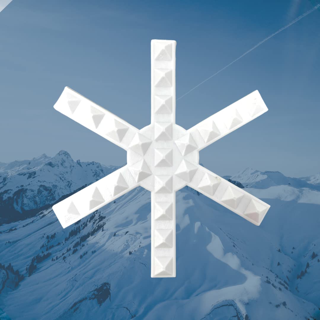 FRESHe Snowboard Stomp Pad - Low Profile Spike Pattern - Specialized Stomp Pad Designed for Better Grip & Adhesion to Snowboards - Black