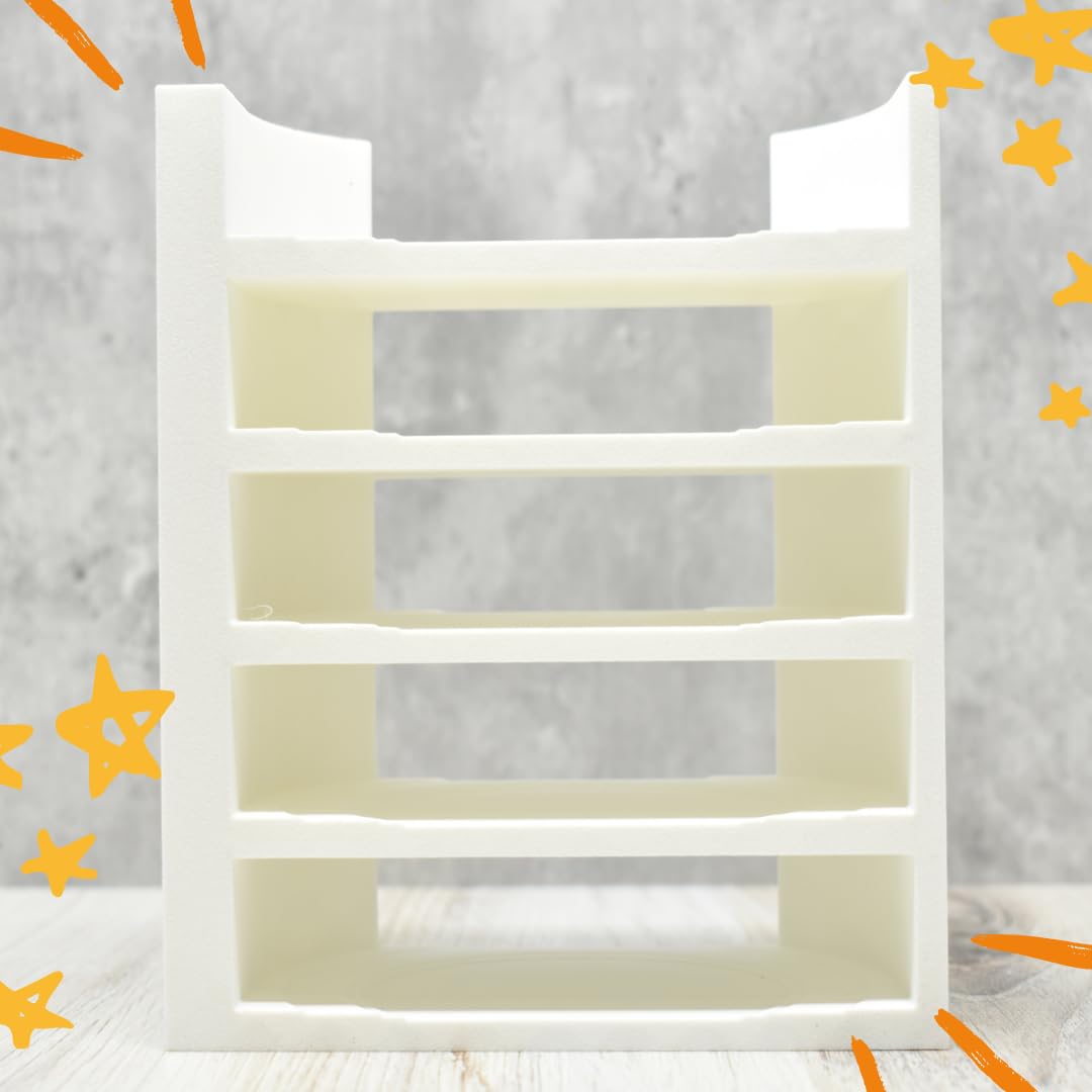Lid Organizer Rack Compatible With Yeti Rambler & Tumblers | 5 Lid Organizer Fits All Sizes Tumbler Lids Plus Metal Straw Storage | Made in USA