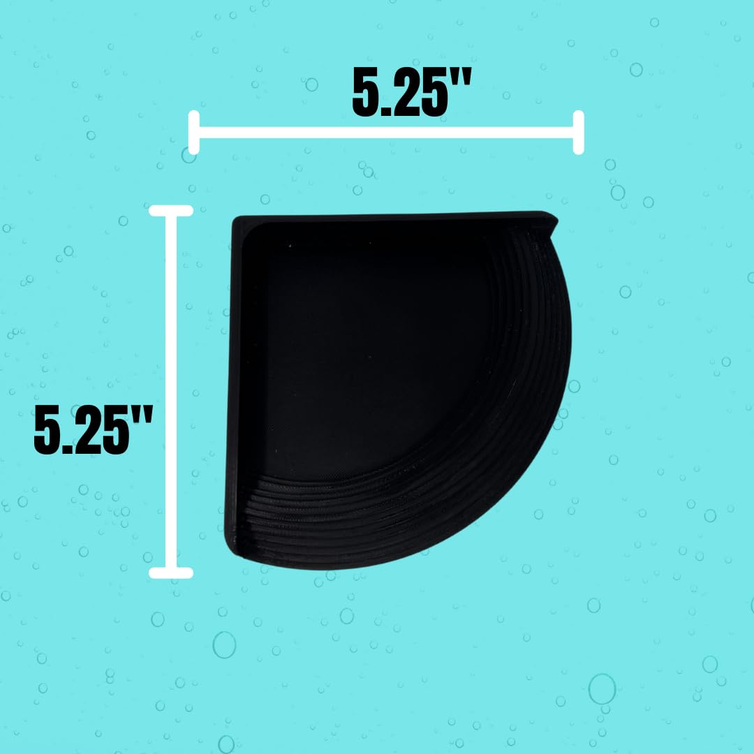 Hermit Crab Corner Pool | Watering Dish for Crabs, Frogs, Lizards | Corner Watering Pool with Ramp Access | Made in USA