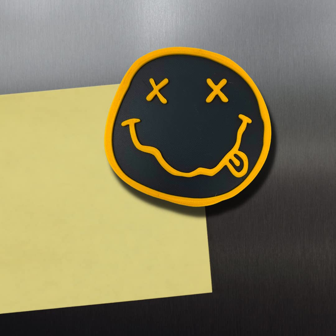 Nirvana Fridge Magnet - Face Band Logo Refrigerator Magnet - Made in The USA