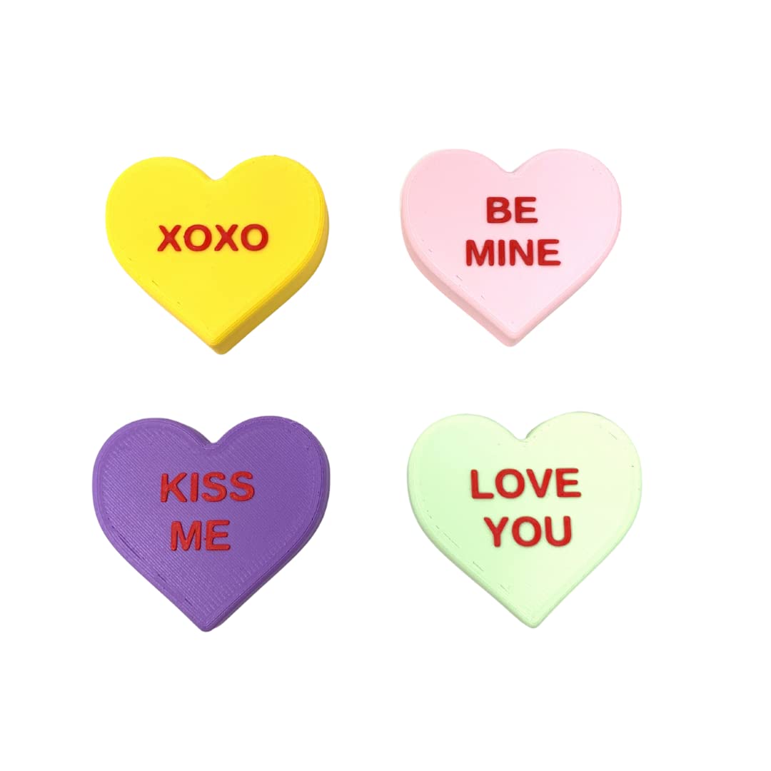 Replica Candy Love Heart Fridge Magnet - Perfect Cute Decoration for Valentines Day or Anniversaries for Wife or Girlfriend - Made in USA!