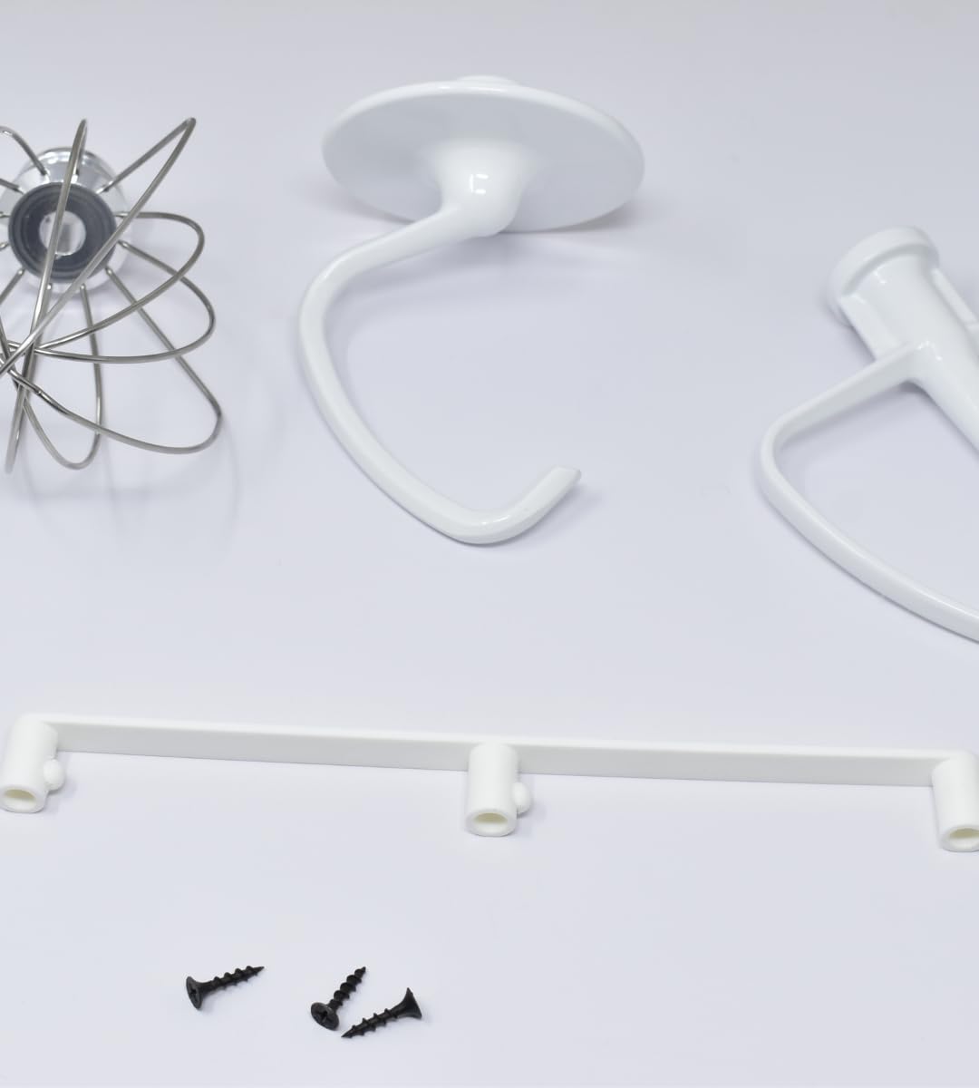 Slim Profile Mixer Organizer Mount | Compatible With All Kitchen Aid Mixer Accessories | Space Saver for Wall or Below Cabinets | Made in USA
