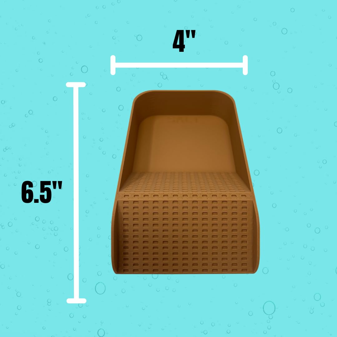 Hermit Crab Watering Pool | Platform Pool Accessory with Access Ramp for Hermit Crabs | 6.5" x 4" | Made in USA