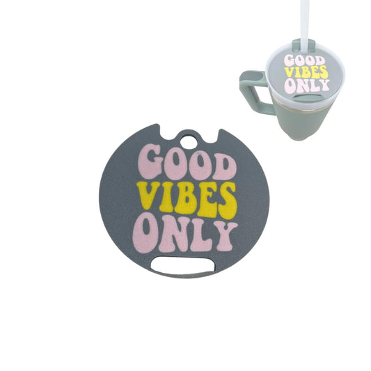 BAGLETS - Smiley Face Topper Charms Compatible with Stanley Cups | Customize Tumblers with Cute Charms | Easily Removable & Interchangeable | Made in USA