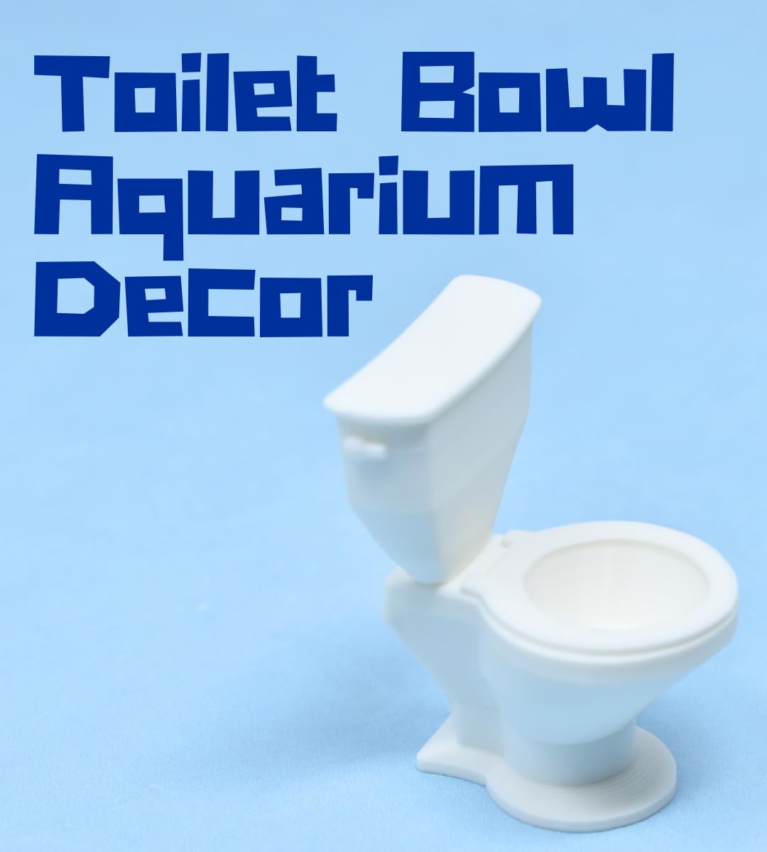 Chatelet Toilet Bowl Aquarium Decor | Funny Decorations for Shrimp & Fish Aquariums or Lizard Terrariums | Made in USA Toilet Bowl
