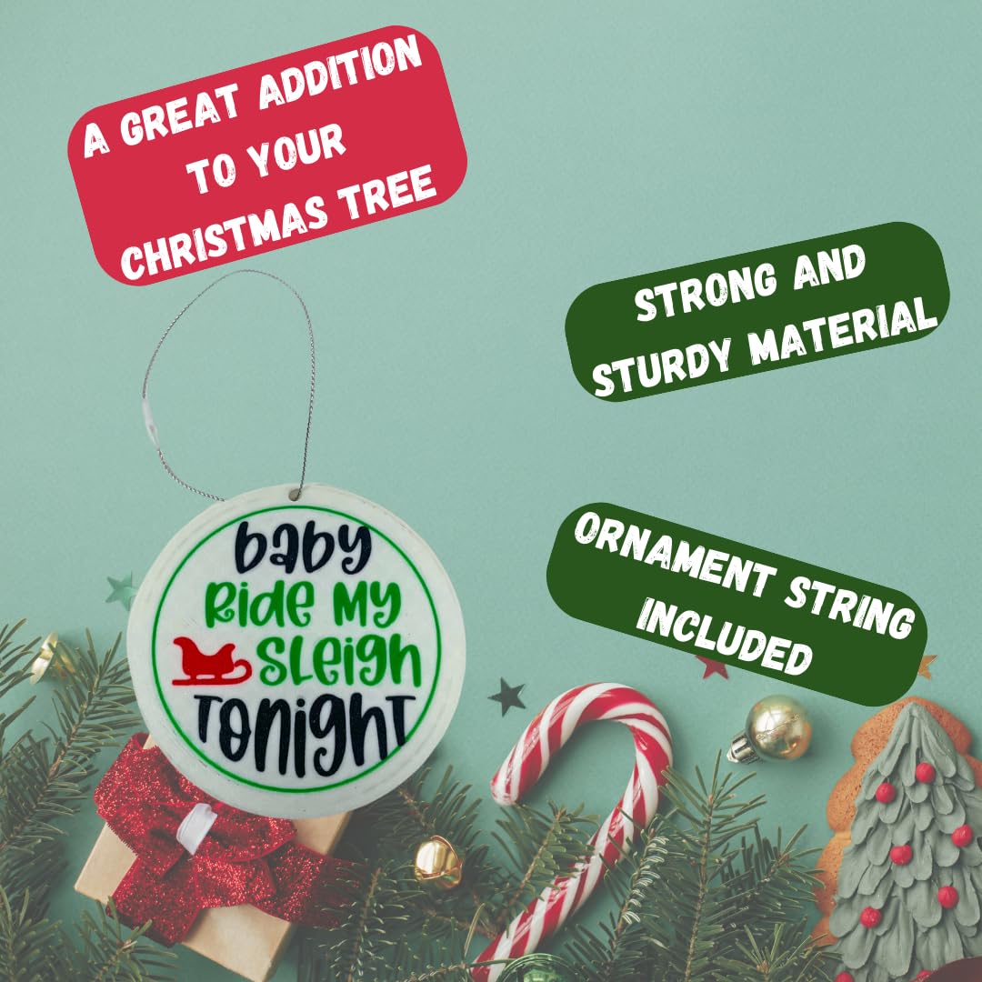 Funny Gag Gift Christmas Ornament | Perfect Dirty Santa Gift Holiday Ornament | Made in USA