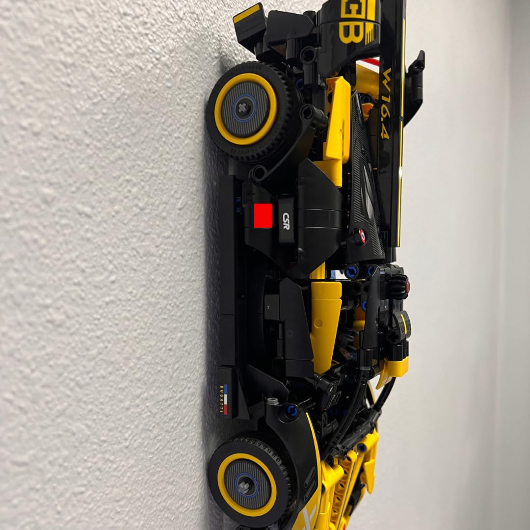 Collectible Car Wall Mount Compatible with Lego Technic Lamborghini Huracán Tecnica 42161 | Vertical Chassis Wall Mount Car Display with Screw | Made in USA